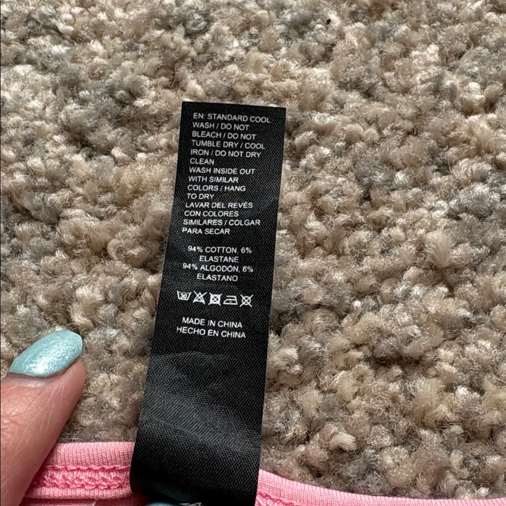 Alphalete Baby Tee - Rose - Picture 5 of 5
